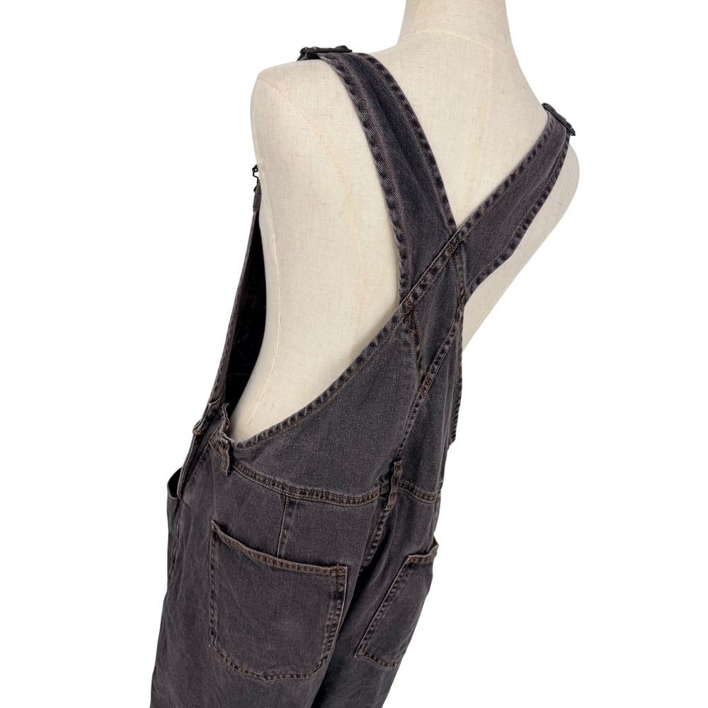 We The Free Ziggy Festival Overalls L Denim  Bib Jumpsuit 90's Grunge Utility - Picture 4 of 16